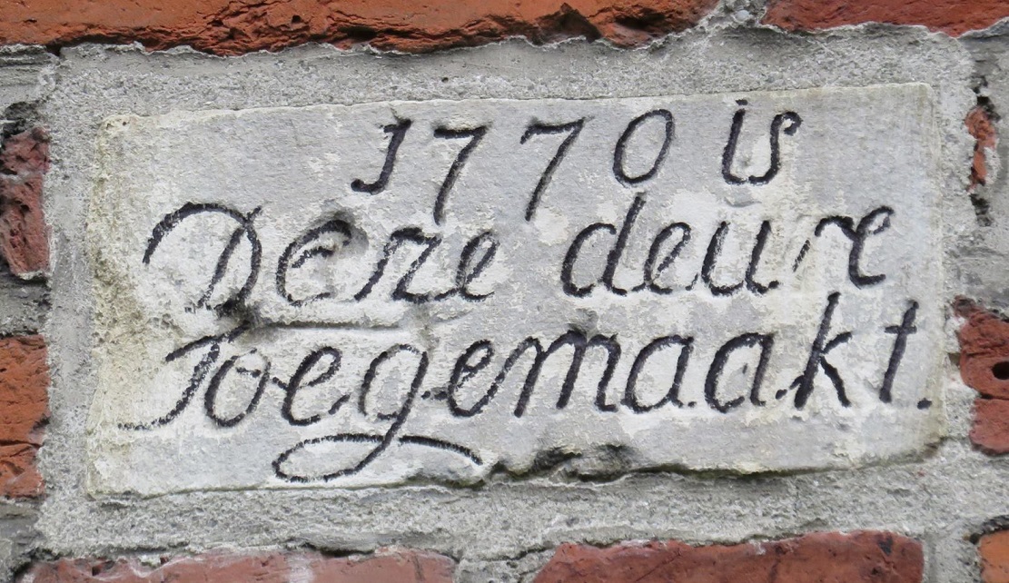 Petruskerk 1770, deur